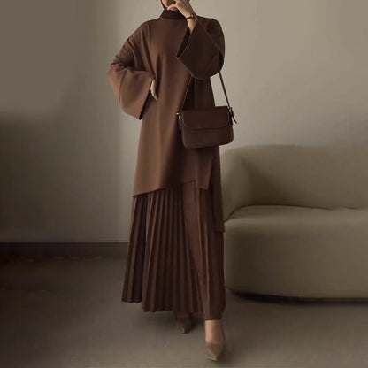 Women's Autumn Round Neck Loose Casual Retro Suits