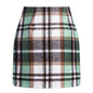 Women's High Waist Tartan Tight Pencil Wool Skirts