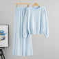 Women's Autumn Elegant Rhinestone Loose Wide Leg Suits
