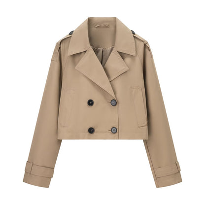 Autumn Double Breasted Lapel Fashion Trench Coats