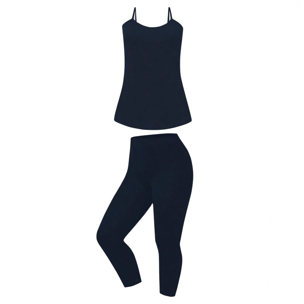 Suspenders Casual Set Fat Loose Solid Suits