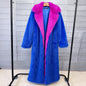 Women's Faux Plush Furry Imitation Fur Extended Coats