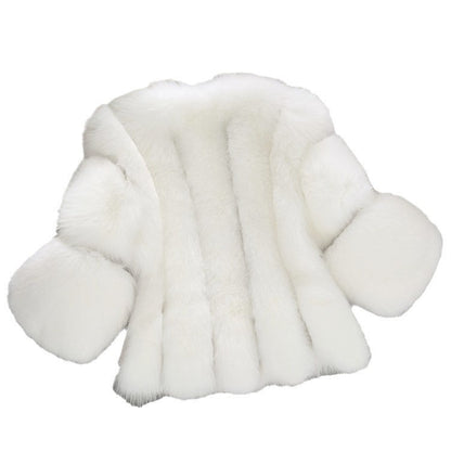 Women's Fur Imitation Patchwork Fox Artificial Coats