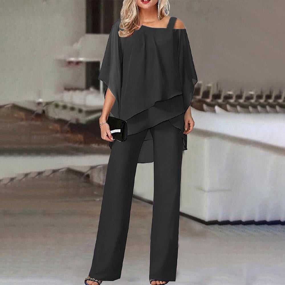 Women's Autumn Fashion Casual Irregular Batwing Sleeve Suits