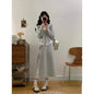 Women's Fat Lace Stitching Hooded Autumn High Waist Korean Tops