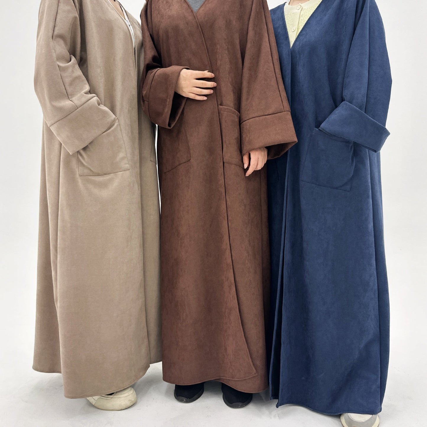 Elegant Casual New Turkish Suede Dress Dresses