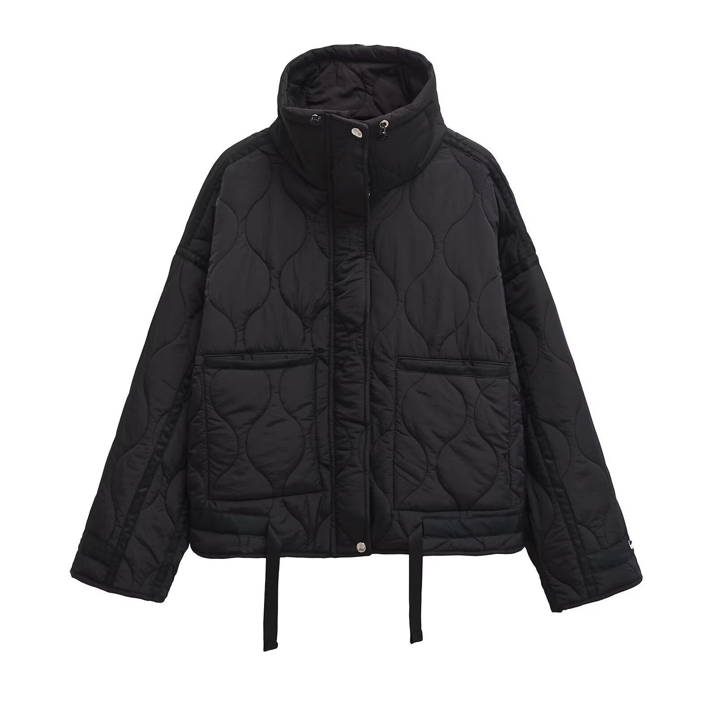 Women's Collar Water Ripple Cotton Cuffs With Jackets