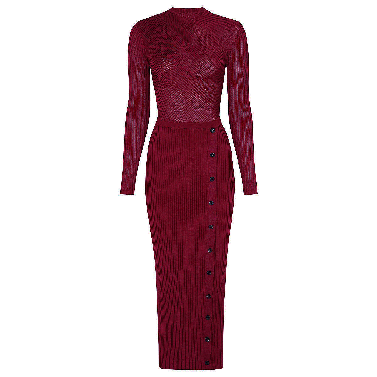 High Quality Autumn Long Sleeve Elastic Dresses