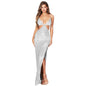 Women's Summer Split Backless Hollow Dress Sweet Spicy Clothing