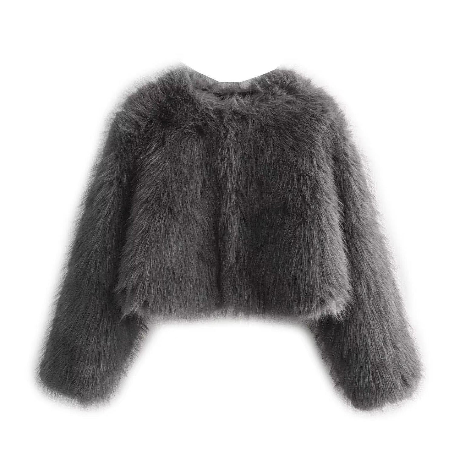 Women's Graceful Winter Artificial Fur Effect Coats