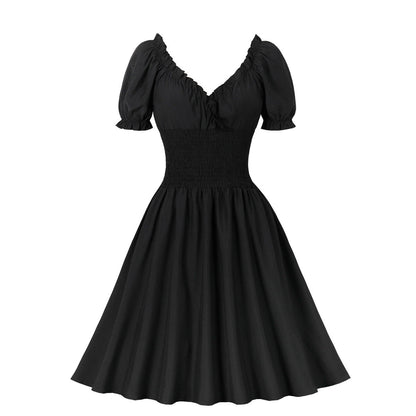Women's Christmas Black Dress Sexy Temperament Fashion Large Dresses