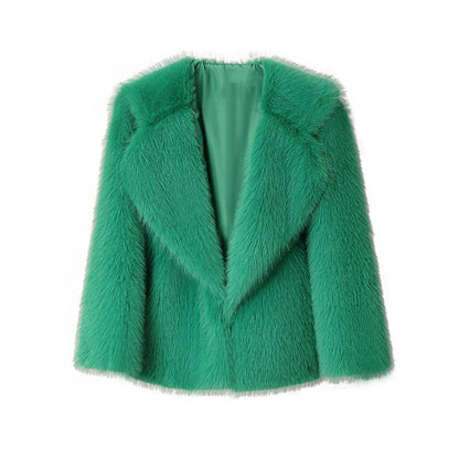 Women's Leather Fur Faux Loose Korean Style Coats