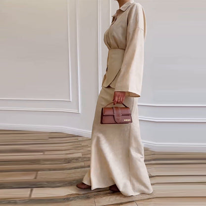Women's Graceful Fashionable Lapel Long Sleeve Slim Suits