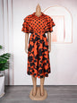 Women's Printed Shirt Dress A- Line African Dresses