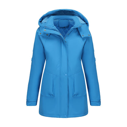 Women's Detachable Windproof Warm Mountaineering Casual Shell Coats