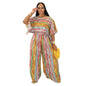 Women's Fashion Wear Casual Striped Trousers Two-piece Suits