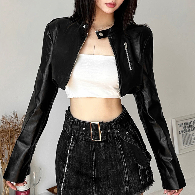 Women's Solid Color Slim Street Fashion Round Coats
