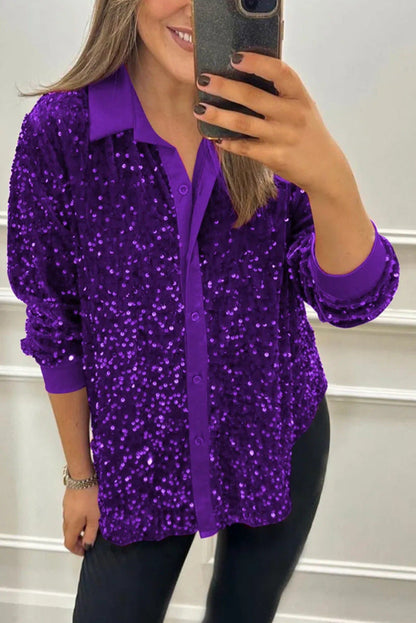 Women's Winter Solid Color Lapel Long Sleeve Tops
