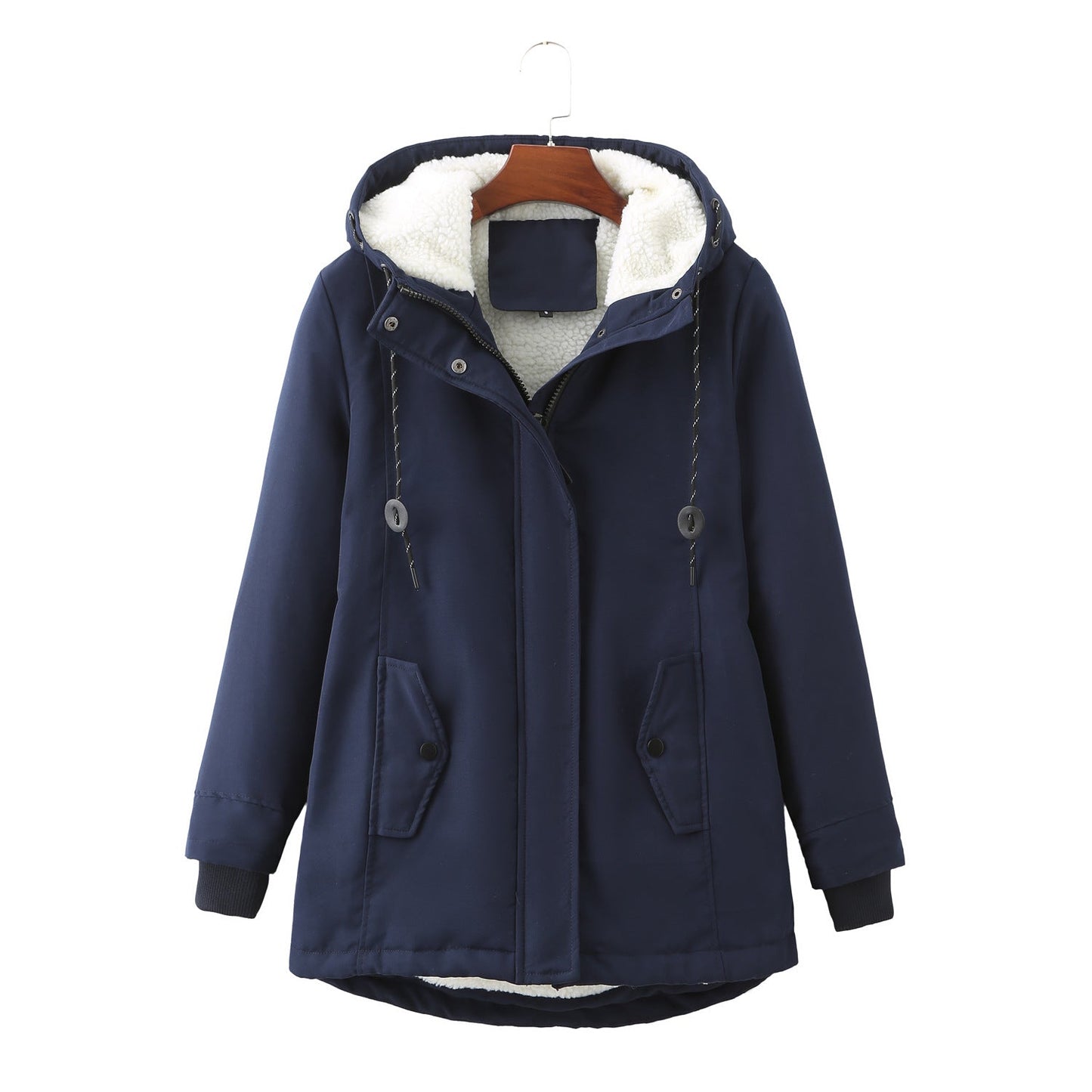 Women's European Ladies Hooded Parka Winter Warm Coats