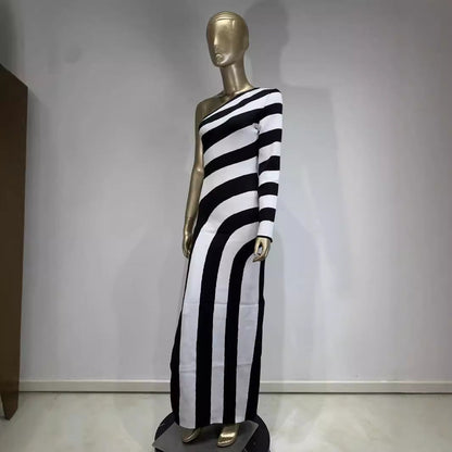 Leg Bandage One-piece Dress Banquet Party Dresses