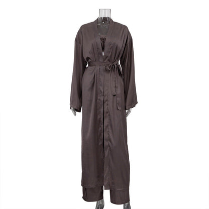 Women's Casual Fashion Autumn Long Sleeve Robe Suits