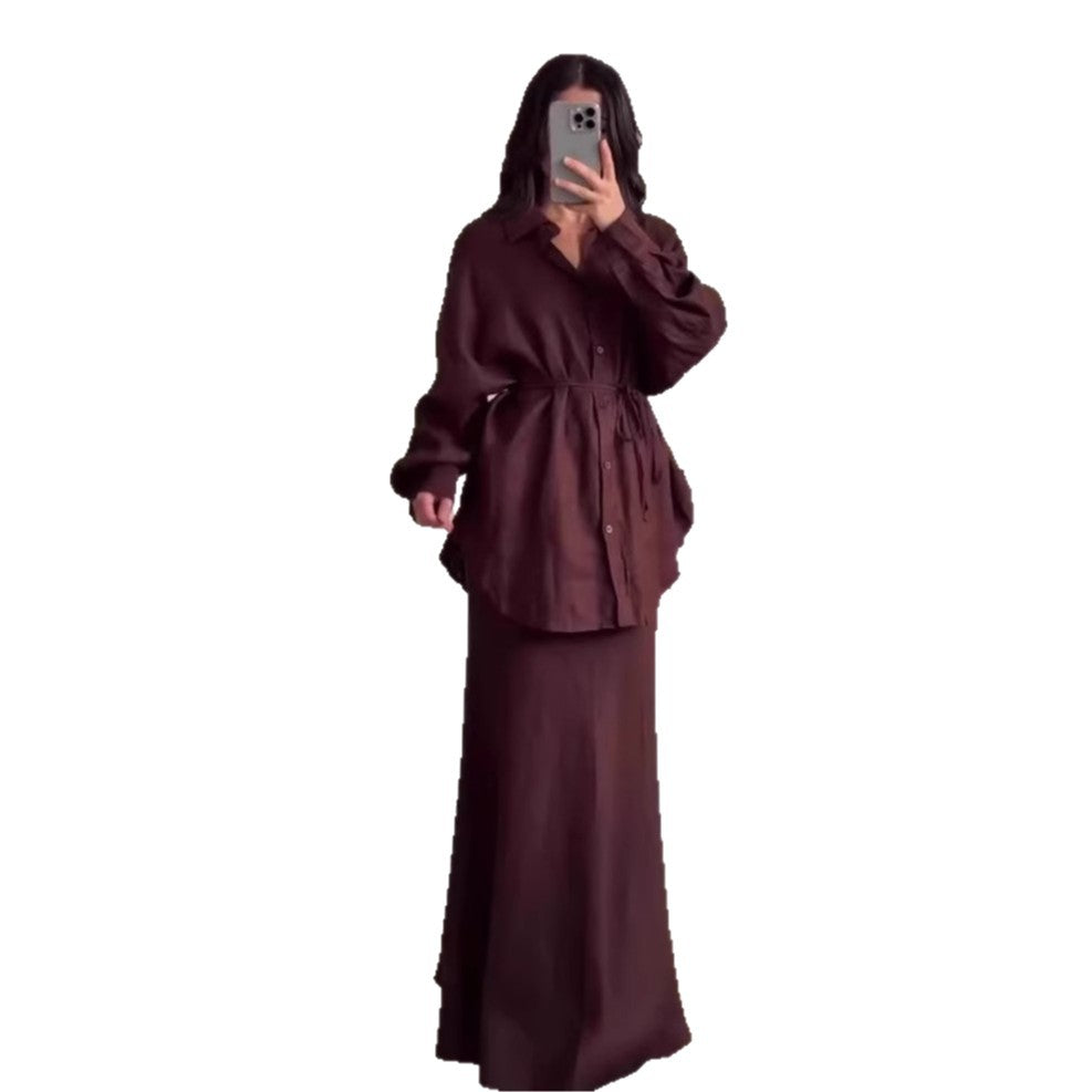 Women's Autumn Retro Fashion Elegant Long Sleeve Dresses