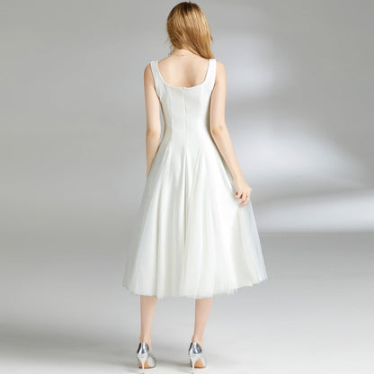 Women's Dress Summer Stitching Mesh Puffy Fairy Dresses