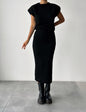 Women's Sleeveless Pullover Slim Fit Long Dress Sweaters