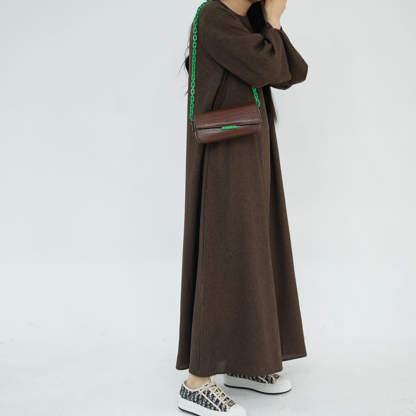 Elegant Versatile Turkish Everyday Dress Robe Dresses