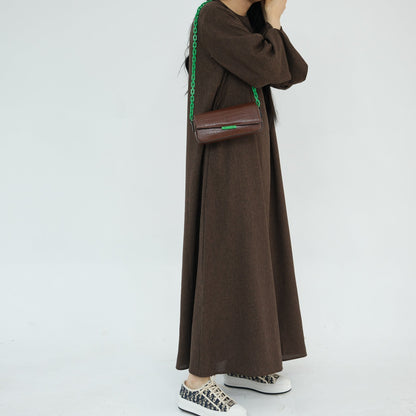 Elegant Versatile Turkish Everyday Dress Robe Dresses