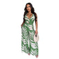 Women's Sexy Print Halter Smocking Wide Leg Suits