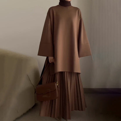 Women's Autumn Round Neck Loose Casual Retro Suits