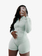 Women's Leisure Sexy Tight Long Sleeve Two-piece Suits