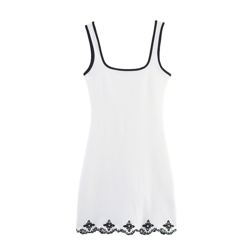 Women's Autumn Fashion Sexy Hot Pearl Embroidered Dresses