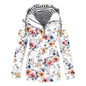 Women's Camouflage Printed Hooded Pocket Splash Outdoor Coats