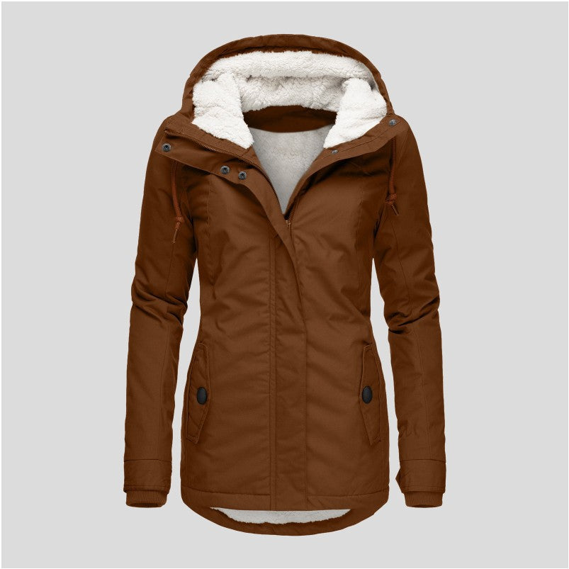 Women's Large Veet Cotton Clothes Lamb Wool Coats