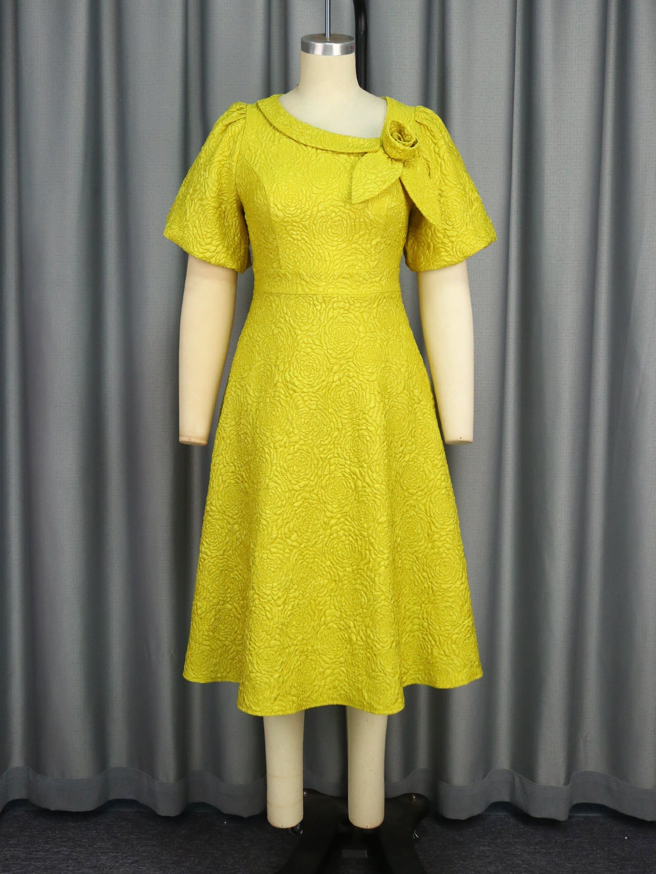 Sleeve High Waist Dress Party Commuter Dresses