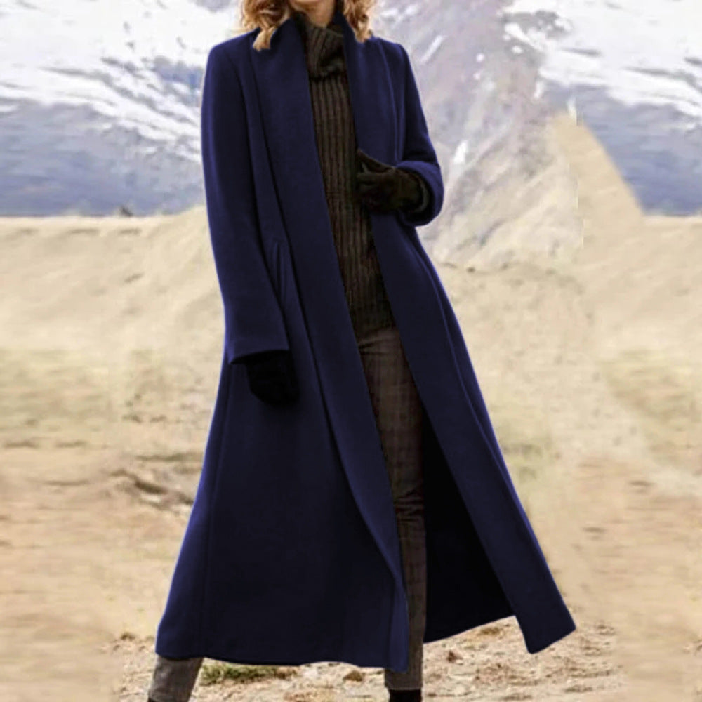 Women's Durable Glamorous Casual Woolen Trench Coats