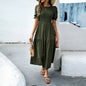 Fit Slimming Dress Casual Holiday Large Dresses