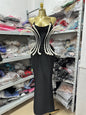 Fashion Pearl Tube Bandage Dress Party Dresses
