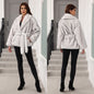 Women's Mid-length Fashion Trend Warm Thick Fluff Coats
