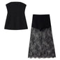 Women's Waist Tube High Lace Mid-length Dress Suits