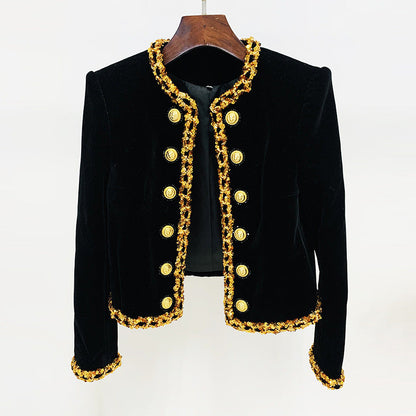 Innovative Fashion Bead Sequined Chain Veet Jackets