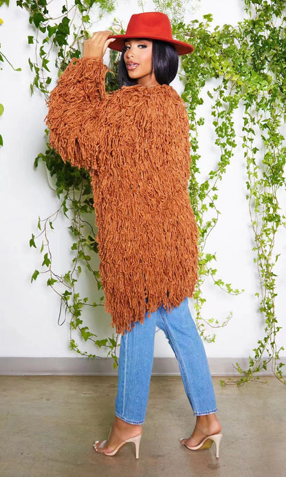 Women's Fashion Wear Knitted Hand Crochet Tassel Dresses