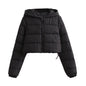 Women's French Casual Fashion Hooded Hand Plug Coats