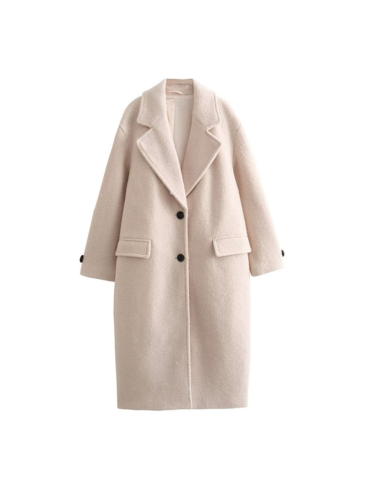 French Style Temperament Personality Fashion Neutral Coats