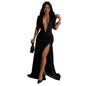 Women's Fashion Wear Sexy Temperament Halter Deep Dresses