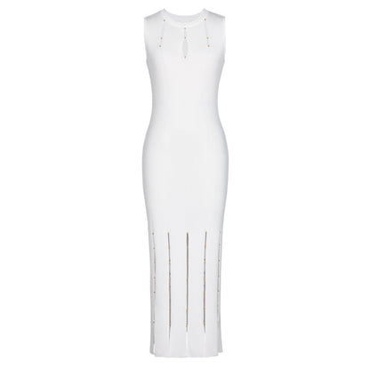Women's Summer Sleeveless Slimming Long Knitted Dress Dresses