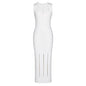 Women's Summer Sleeveless Slimming Long Knitted Dress Dresses