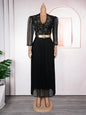 Women's Rhinestone Party Dress African Wear Temperament Dresses